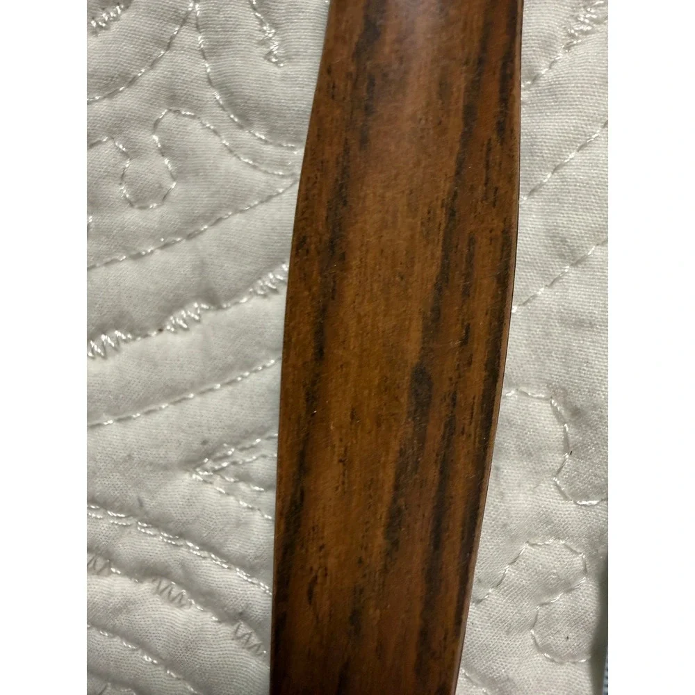 Ekco Spatula Turner Brown Silver Vintage Faux Wood‎ Stainless MCM Made in USA